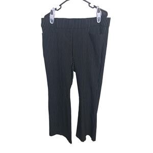 Maurices Black and White Striped Wide Leg Pants